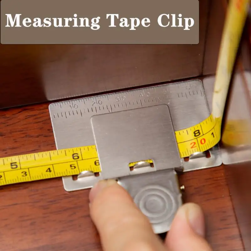 

Hot Measuring Tape Clip Multifunctional Tape Measure Locator Accurate Calibration Tape Aid Positioning Clip Gauging Tools
