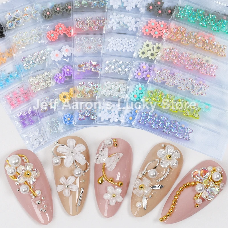 Полимерные цветы для ногтей 60 шт. кабошоны основа камеи 3d розы украшения