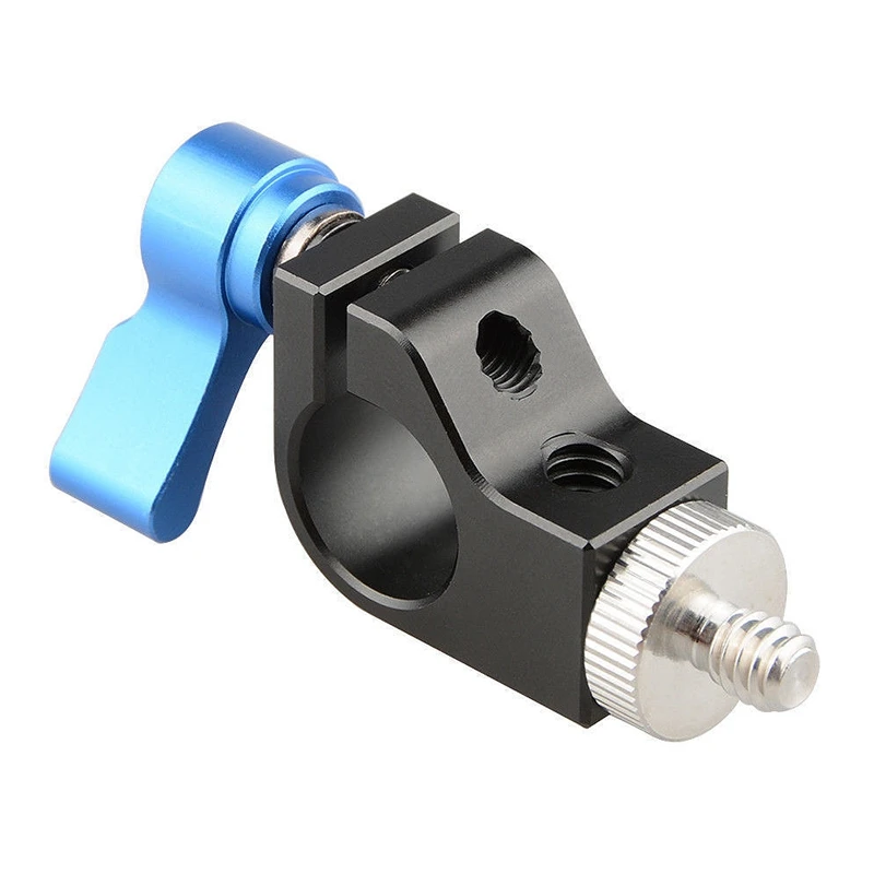 Одиночный стержень зажим для 15 мм рельсовой системы поддержки (синий