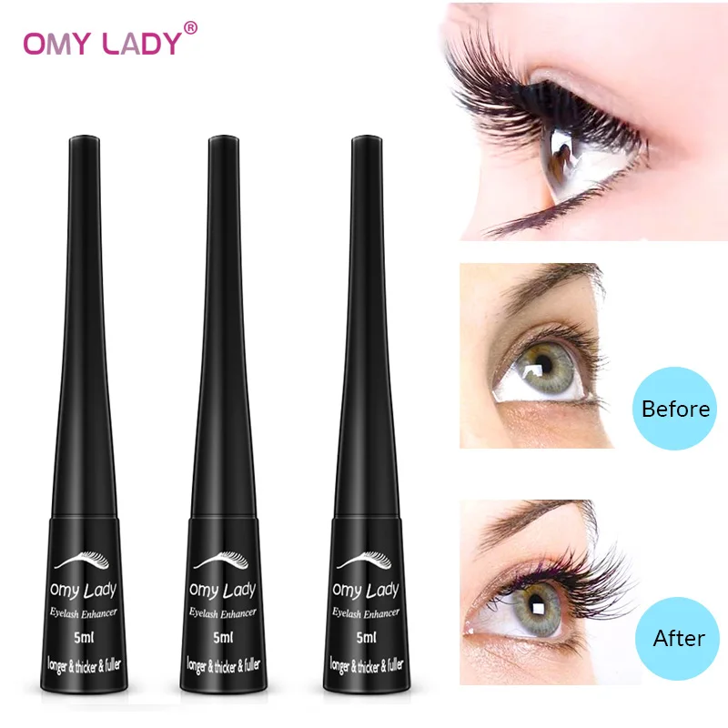 OMY LADY 3 шт. усилитель сыворотки для роста ресниц более длинные более толстые ресницы и усилитель ухода за глазами натуральные растения