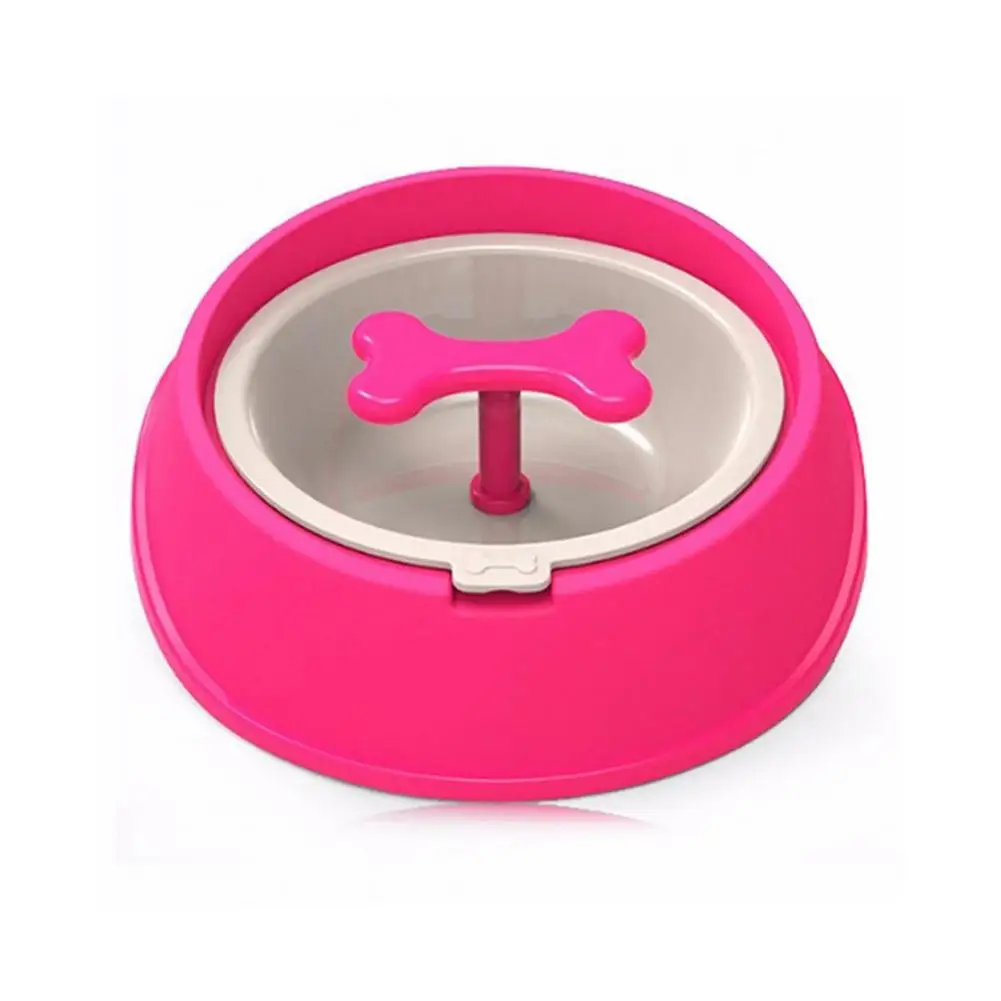 TPFOCUS миска для кормления ПЭТ мультфильм вращающийся в форме кости медленное