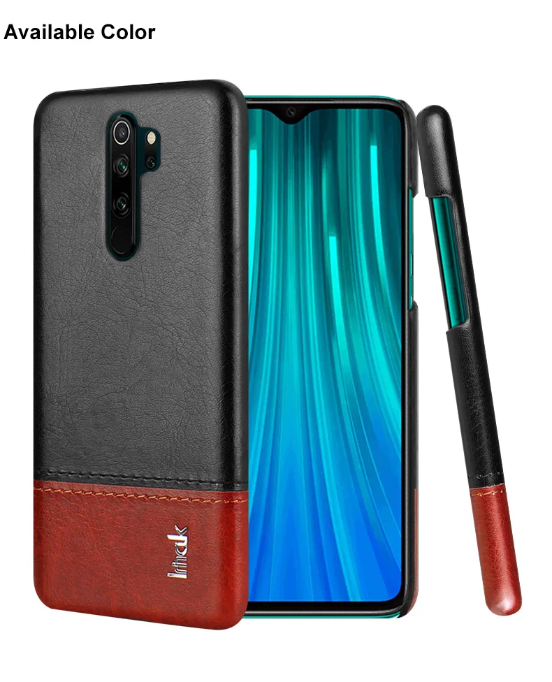 Роскошные Чехлы Imak Ruiyi для Xiaomi Redmi Note8 Note 8 Pro, тонкий чехол для задней крышки телефона, жесткий чехол для ПУ ПК, деловые обложки