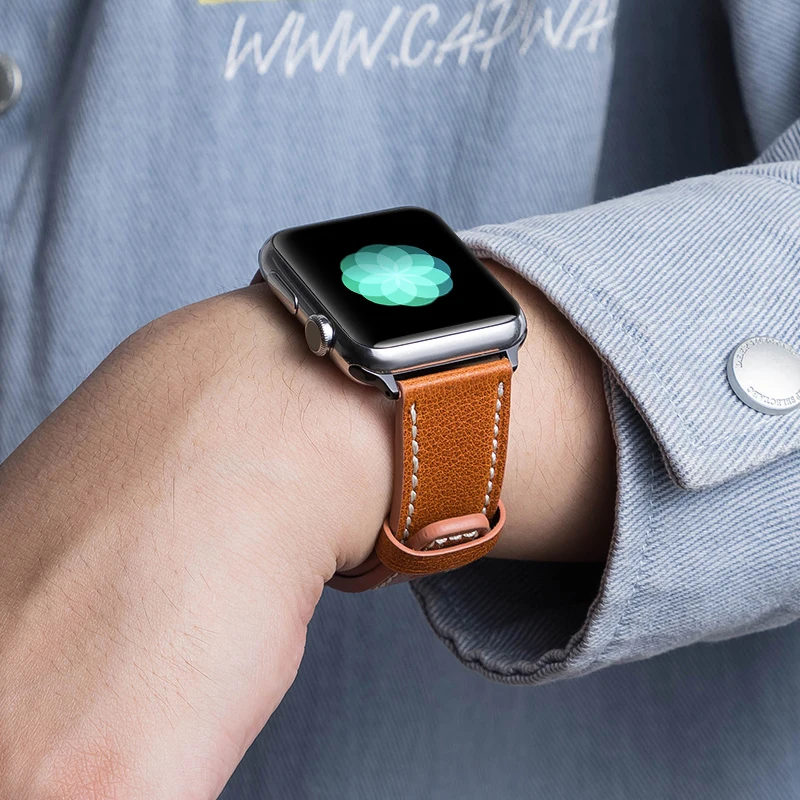 

High quality Leather Band Suitable for iwatch 38mm 40mm Genuine Leather Tour band for Apple watch 42mm 44mm Series 2 3 4 5 6 SE