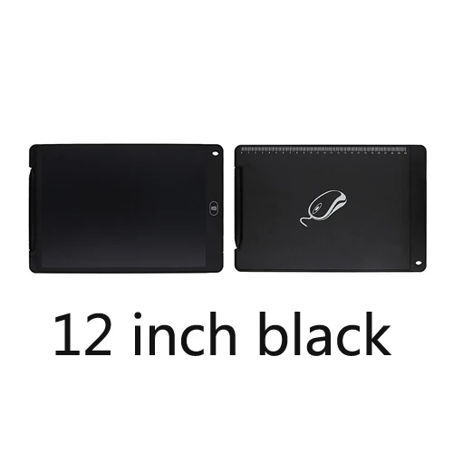 12 inch black 4,4/8,5/12 дюймов игрушки для рисования ультра-тонкие планшеты портативная ЖК-доска для письма е-писателя дети умные Ранние развивающие дети - Цвет: 12 inch black