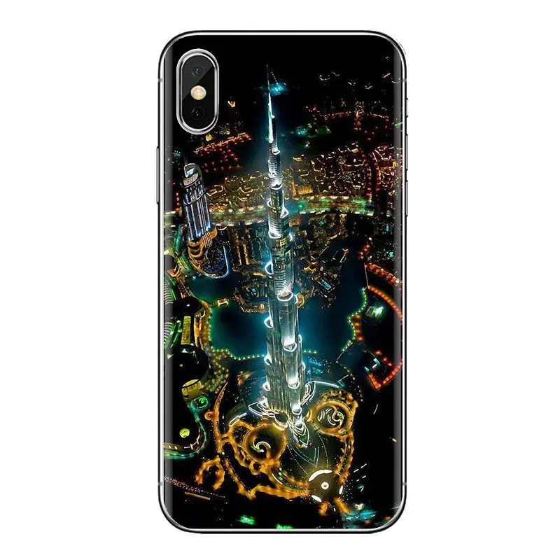 Чехол из термопластичного полиуретана башня будж-Халифа здания в Дубае для samsung