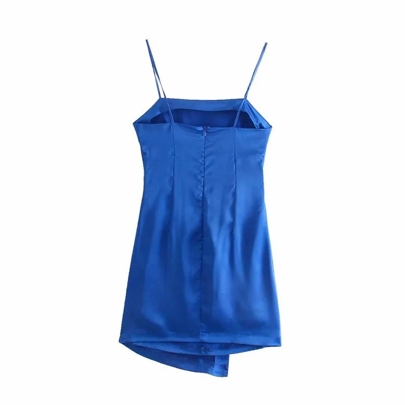 

Summer Dress Women's Casual Maxi Dress Sexy Strap A-line Side Slit Maxi Dress 2021 #7
