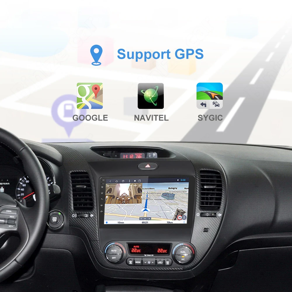 2 Din Android 9 1 автомобильный DVD GPS для KIA Cerato K3 Forte 2013 2014 2015 2016 2017 Радио мультимедийный
