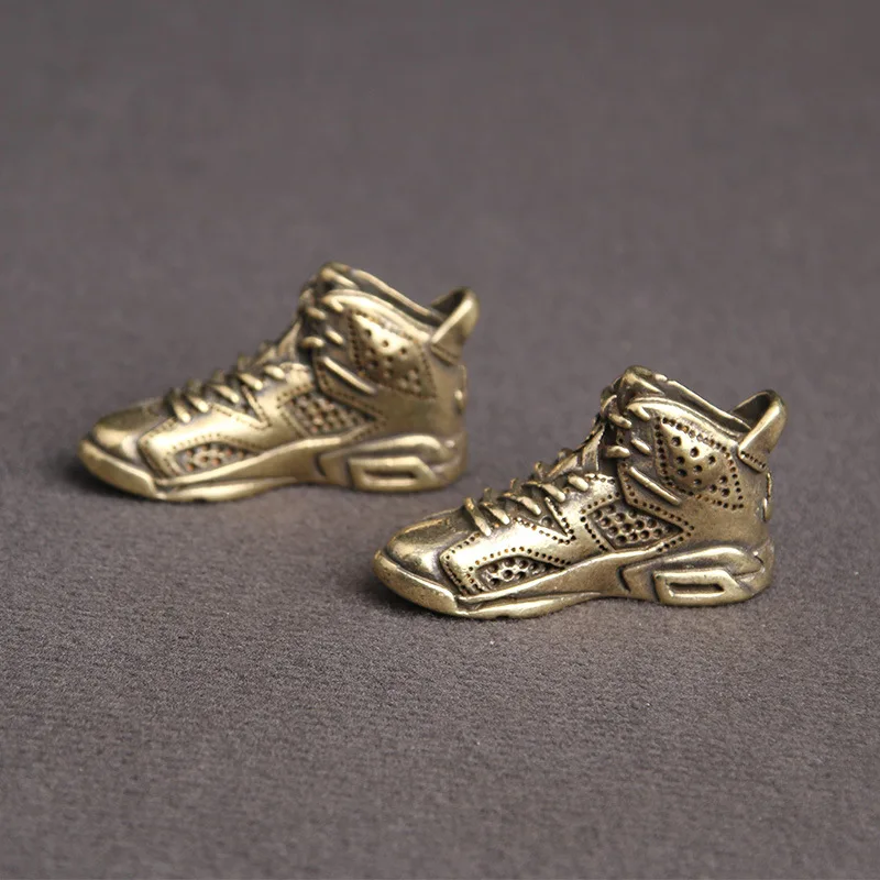 Латунный кроссовок обувь ремесло DIY кулон ожерелье орнамент миниатюрная