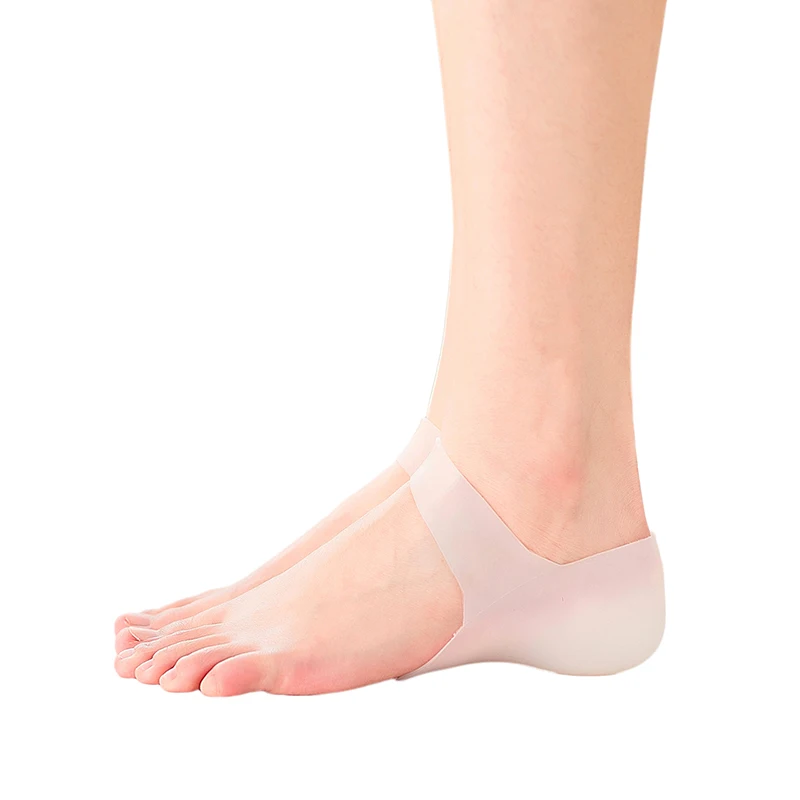 New Heel pad Invisible heightening insole silicone physical bionic interior heightening protection heel insoles for shoes 2-6