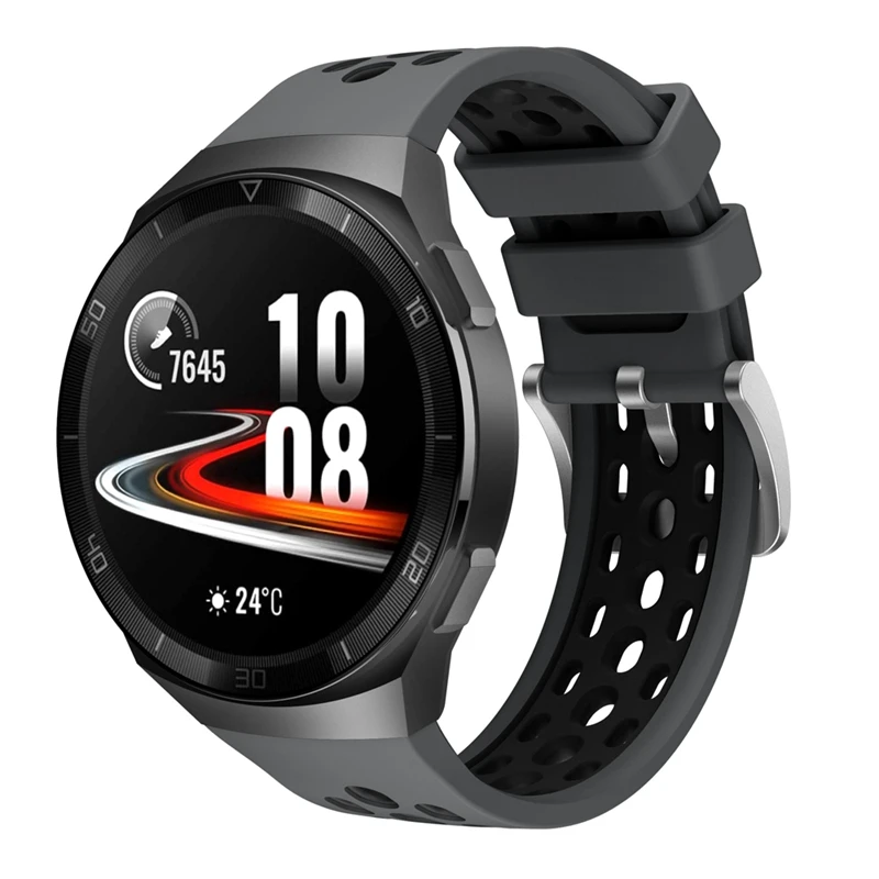 

Watchband For Huawei Watch GT 2 Strap SIlicon Dual-color Watchband For Huawei Watch GT GT2 GT2e Bands GT 2e Straps Accessories