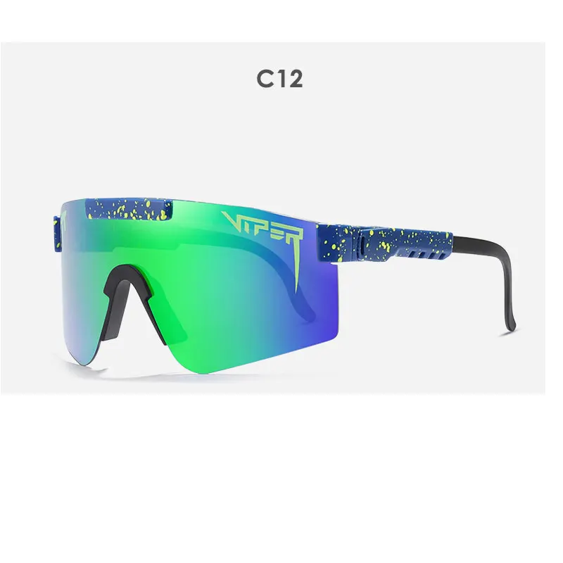 

Oversized Sunglasses Polarized Red Mirror TR90 Lens UV400 Protection Men's Sports Concave Vi Snake Sunglasses