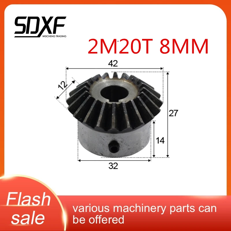 Один 2 модуль 20 зуб стандартный внутренний диаметр bore8/10/12 мм зубчатого колеса