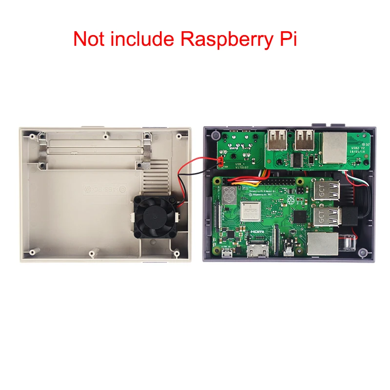 Чехол Retroflag NESPi + чехол для Raspberry Pi геймпад вентилятор радиатор дополнительно на SD