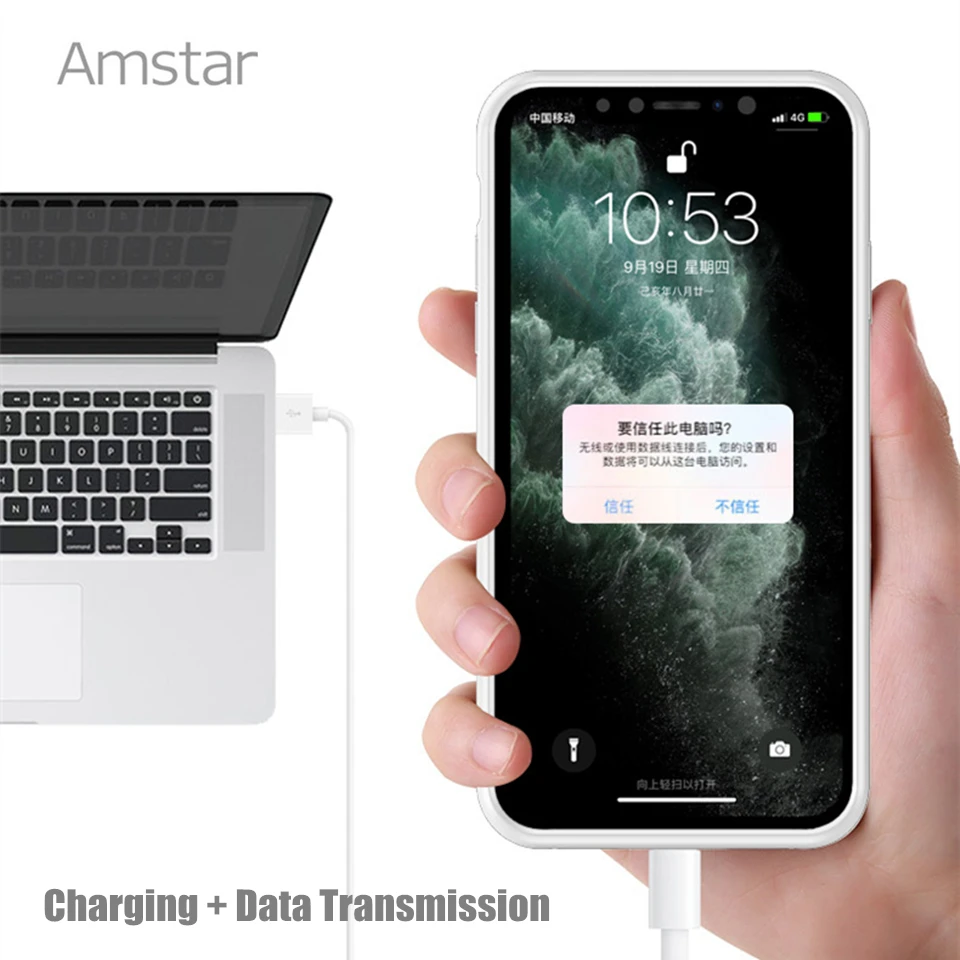 Чехол с внешним аккумулятором Amstar для iPhone X XR XS Max | Мобильные телефоны и