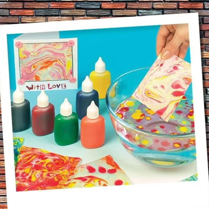 Hot Hydrographics Water Transfer Marbling Painting Set on Drawing Tools Kit PLD | Дом и сад