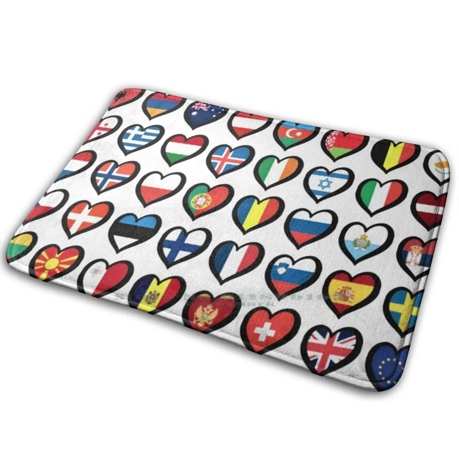 Лео? Тео | Коврик с европейскими флажками ковер нескользящий коврик для входной