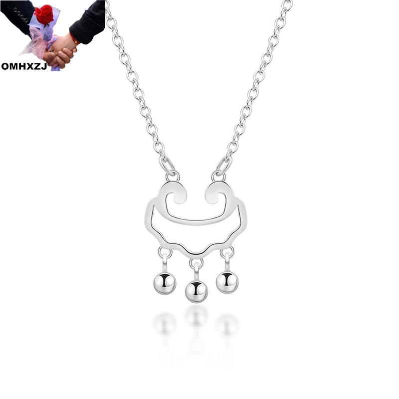 

Ожерелье из серебра 925 пробы с колокольчиком OMHXZJ NA398