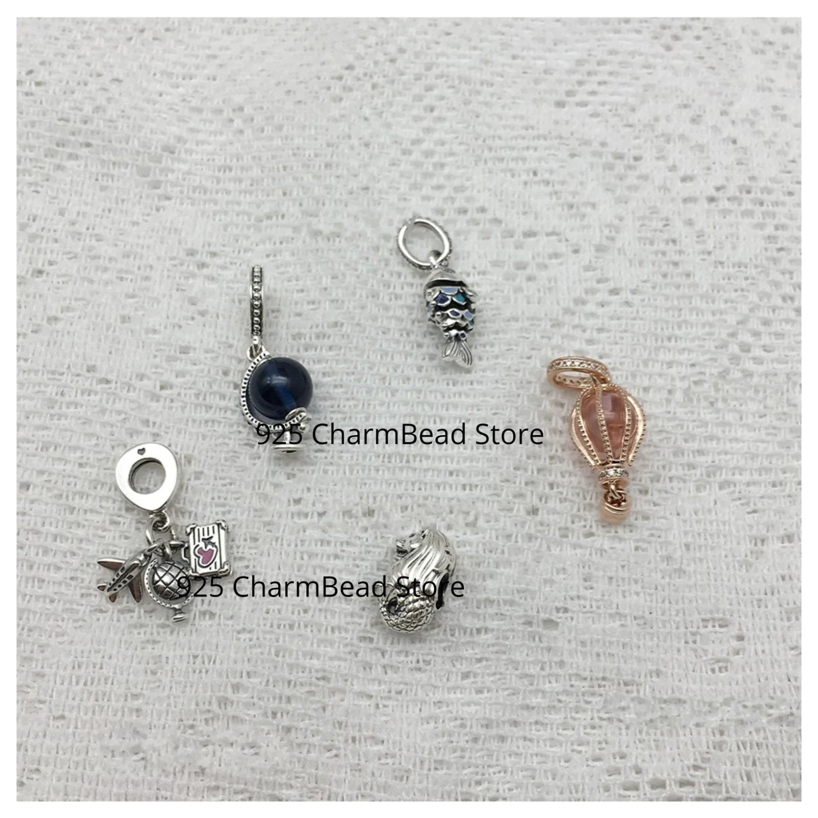 Новая океанская серии 925 стерлингового серебра ювелирные изделия синий весы