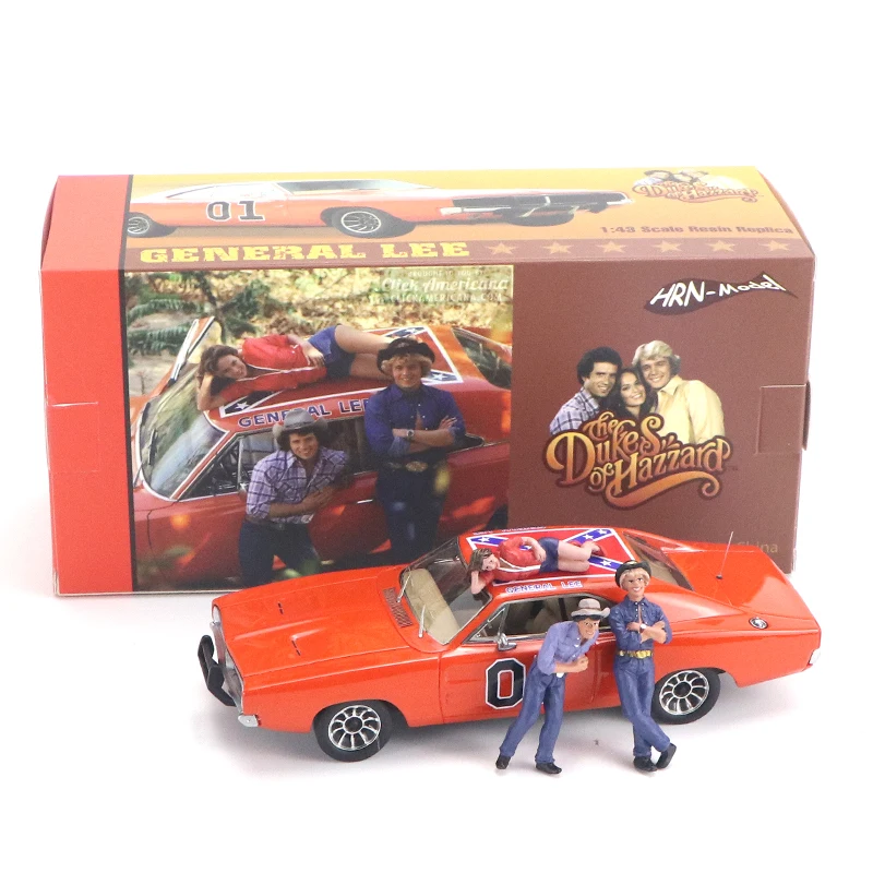 HRN MODEL1/43 Реплика смолы 1969 Dodge Charger General Lee Tv Series редкая модель| |