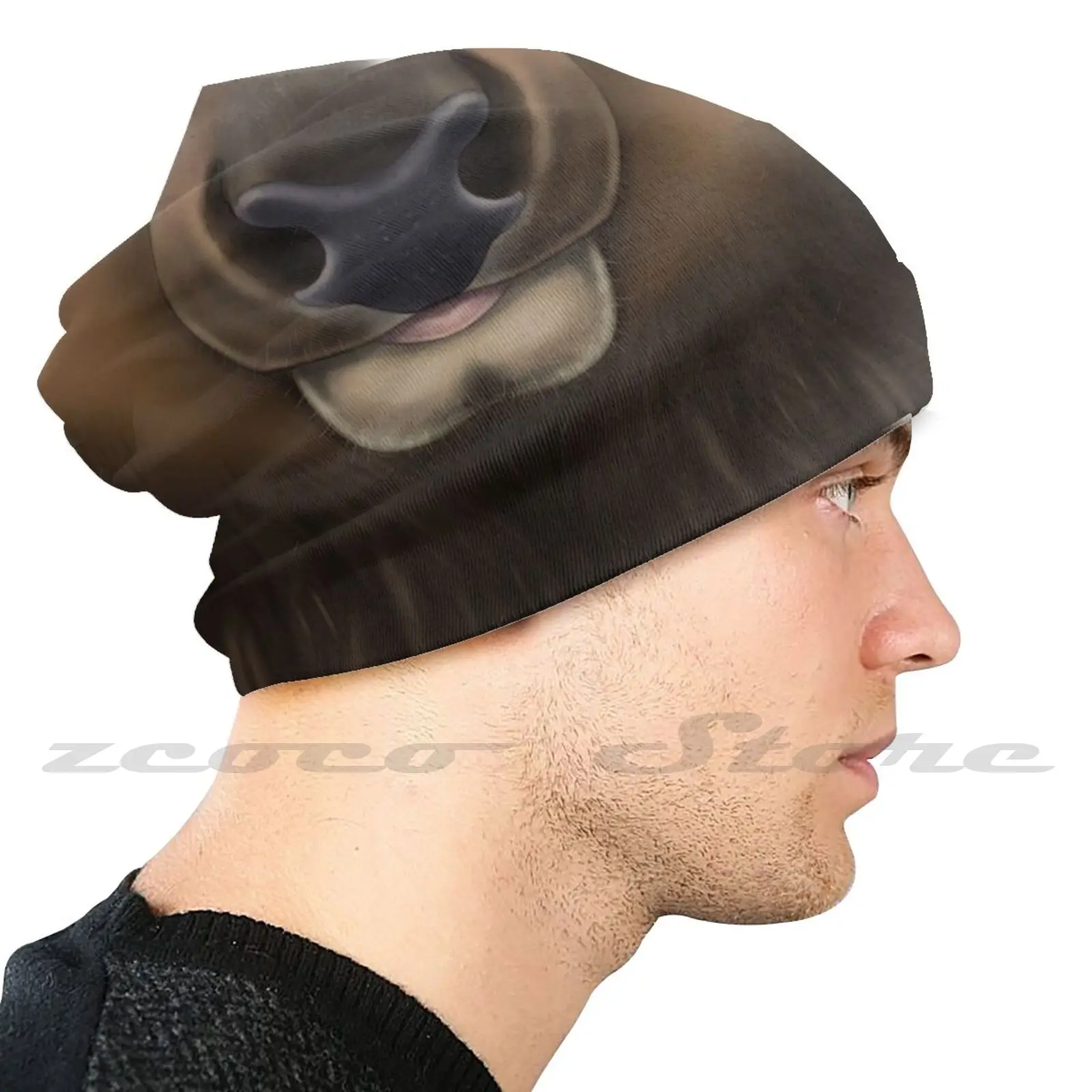 Вязаная шапка с лицом лося для взрослых и детей кепка уличных видов спорта