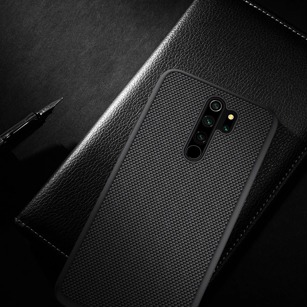 Чехол из нейлона Nillkin для Xiaomi Redmi Note 8 Pro текстурированная Задняя Крышка нескользящая тонкая и светильник чехол s