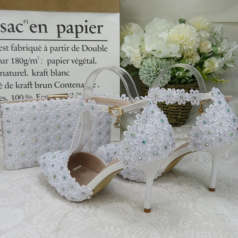 Туфли BaoYaFang женские на тонком каблуке 9 см с ремешком щиколотке свадебные туфли и