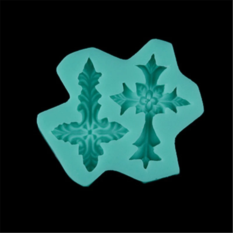 3D крест Форма силиконовой сахар искусственной пресс-формы &quotсделай сам&quot форма