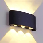 Светодиодный настенный светильник IP65 Открытый водонепроницаемый садовый светильник ing AC86-265 алюминиевый внутренний светильник для спальни, гостиной, лестницы