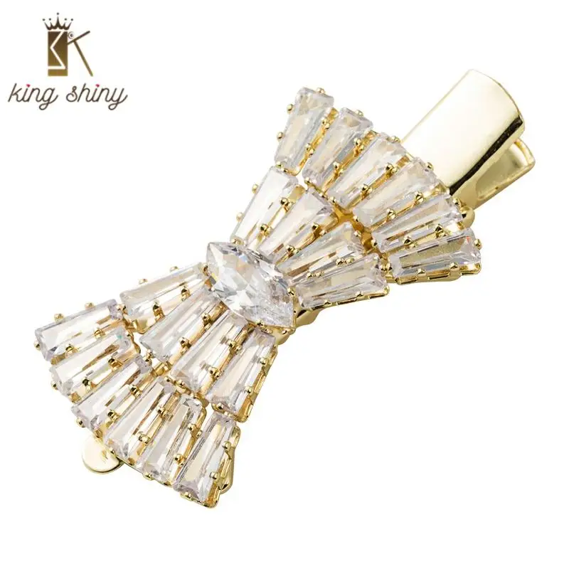 

Elegant Korean Full Crystal Statement Hair Barrettes Fir Woman Luxurious Betterflu Shaped Hair Clip Wholesale Hairwear Accessory