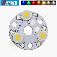 10pcs 3w 9w 32mm led pcb with 1w 3w chips installed aluminum plate board with chips for bulb light tracking light leds