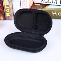 hot quality protective headphone cable box oval headphone storage box cover earphone container multi function home accessories