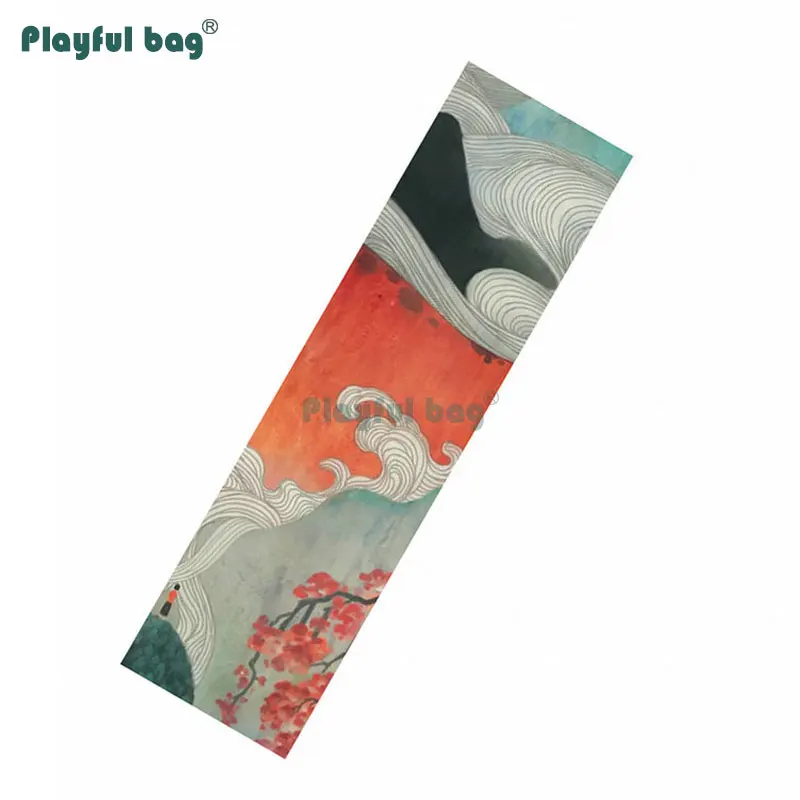 Игривый мешок 122x26 5 см скейтборд наждачная бумага красочная длинная доска сделай