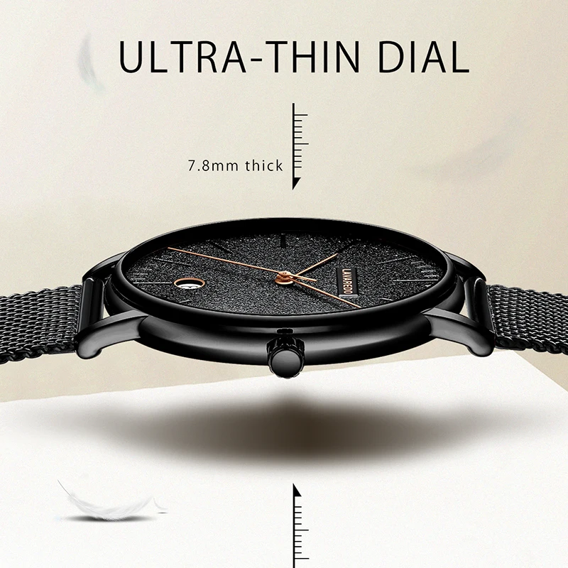 Lavaredo новые модные мужские часы тонкие сетчатые водонепроницаемые кварцевые для