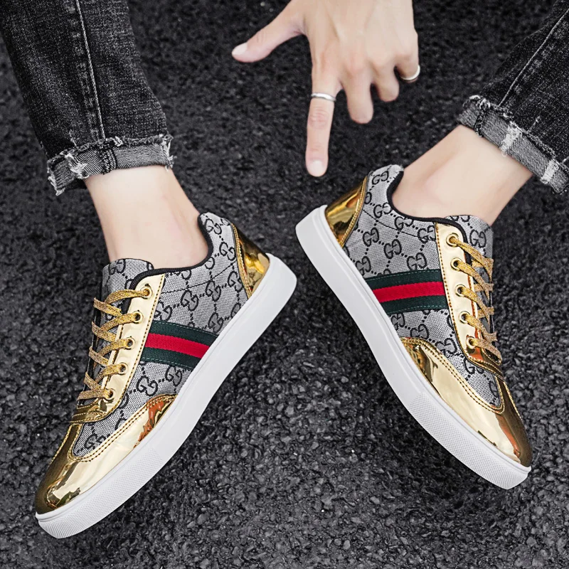 

2021 New Designer Vulcanized Shoes Men Luxury Sneakers Breathable Walking Women Shoes Flats Chaussure Homme Zapatillas Hombre
