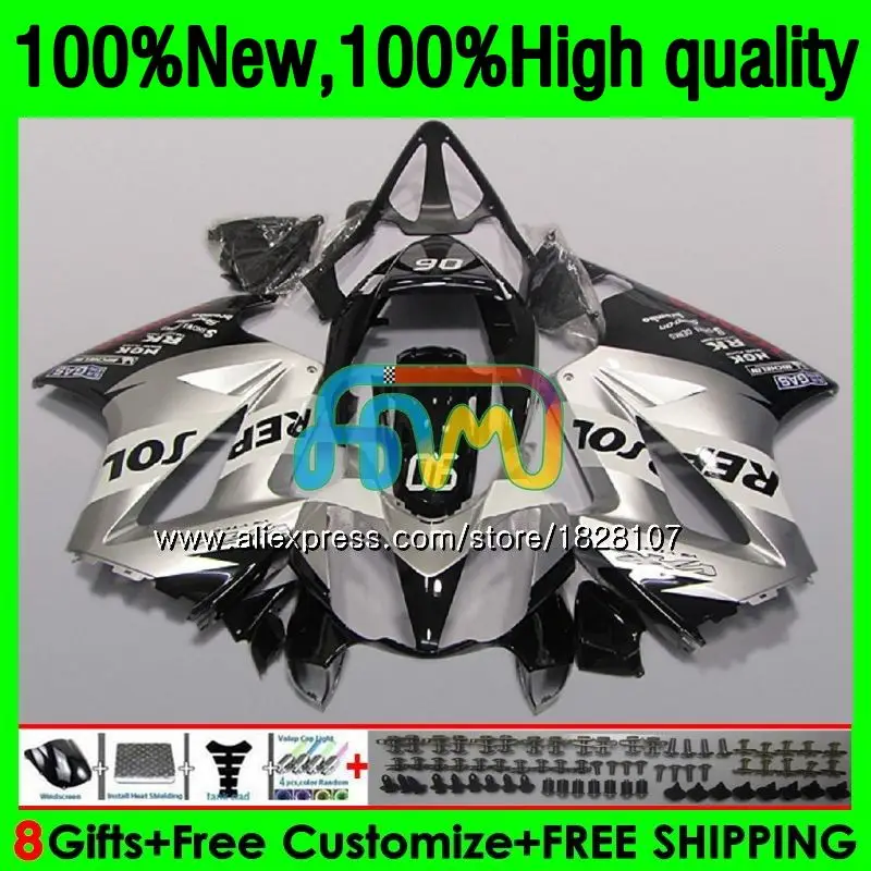 

Kit For HONDA Interceptor VFR800R VFR800 98 99 00 01 151BS.89 VFR 800RR 800 RR VFR800RR 1998 1999 2000 Black silver 2001 Fairing