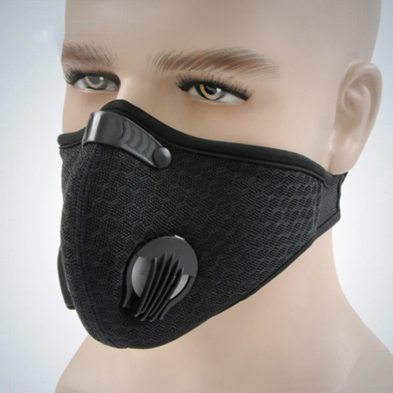 Маска для лица с активированным углем бега езды на велосипеде походов мужчин и