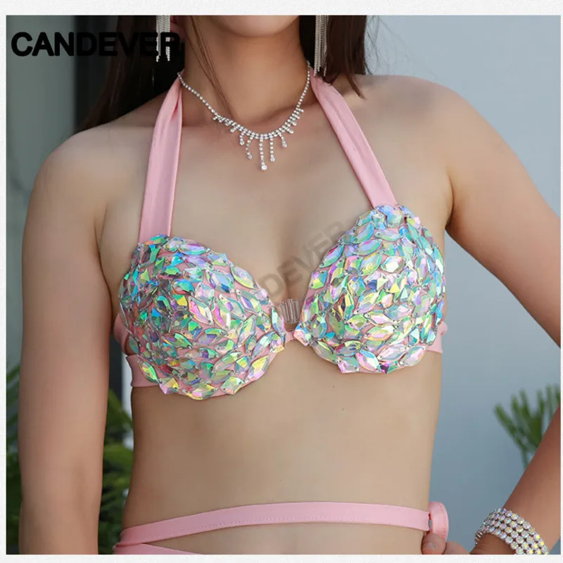 Сексуальный взрослый Женский костюм для танца живота занятий танцами с