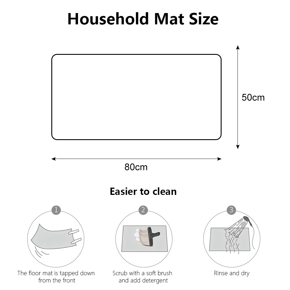 

Absorbent Bathroom Entrance Doormat Indoor Anti-slip Floor Mat Camper Carpet Kitchen Bathroom Rugs