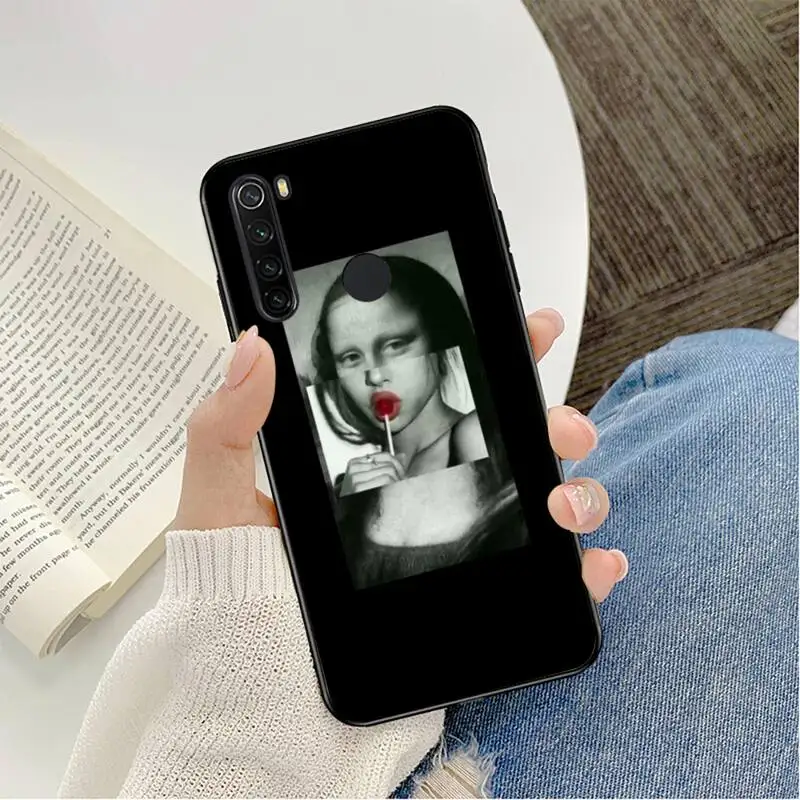Mona Lisa Art David lines Shell Phone Case For Redmi note 8Pro 8T 9 Redmi note 6pro 7 7A k30 6A 8 K30 note 9 pro case Capa