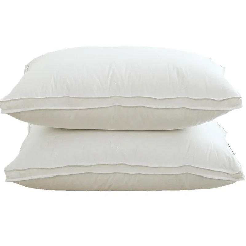 Роскошная одинарная Подушка 95% подушка из белого гусиного пуха 74*48 см подушки |