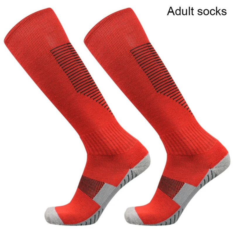 

Adult Kids Professional Sports Soccer Socks Non-slip Knee High Football Sock Thickening Towel Bottom Sweat-absorbing Hot