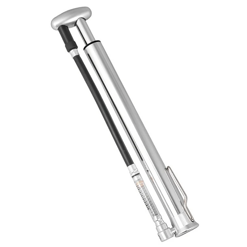 Bike Pump 160PSI Cycling Tire Ball Floor Inflator CNC Alloy Barrel With Bleeder Pedal Hose Presta Schrader Valve | Спорт и