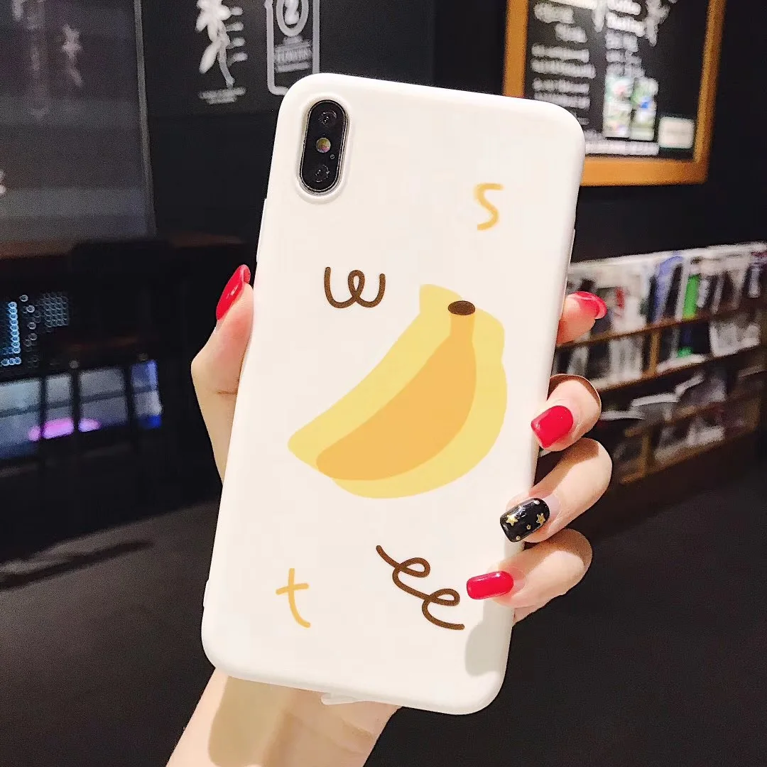INS Корея Лето милый фруктовый Забавный чехол для телефона iPhone Xs MAX XR X 6 6s 7 8 plus