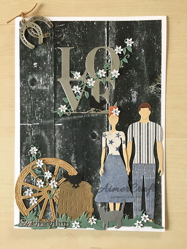 Мужской костюм с коротким рукавом металлический режущий трафарет для