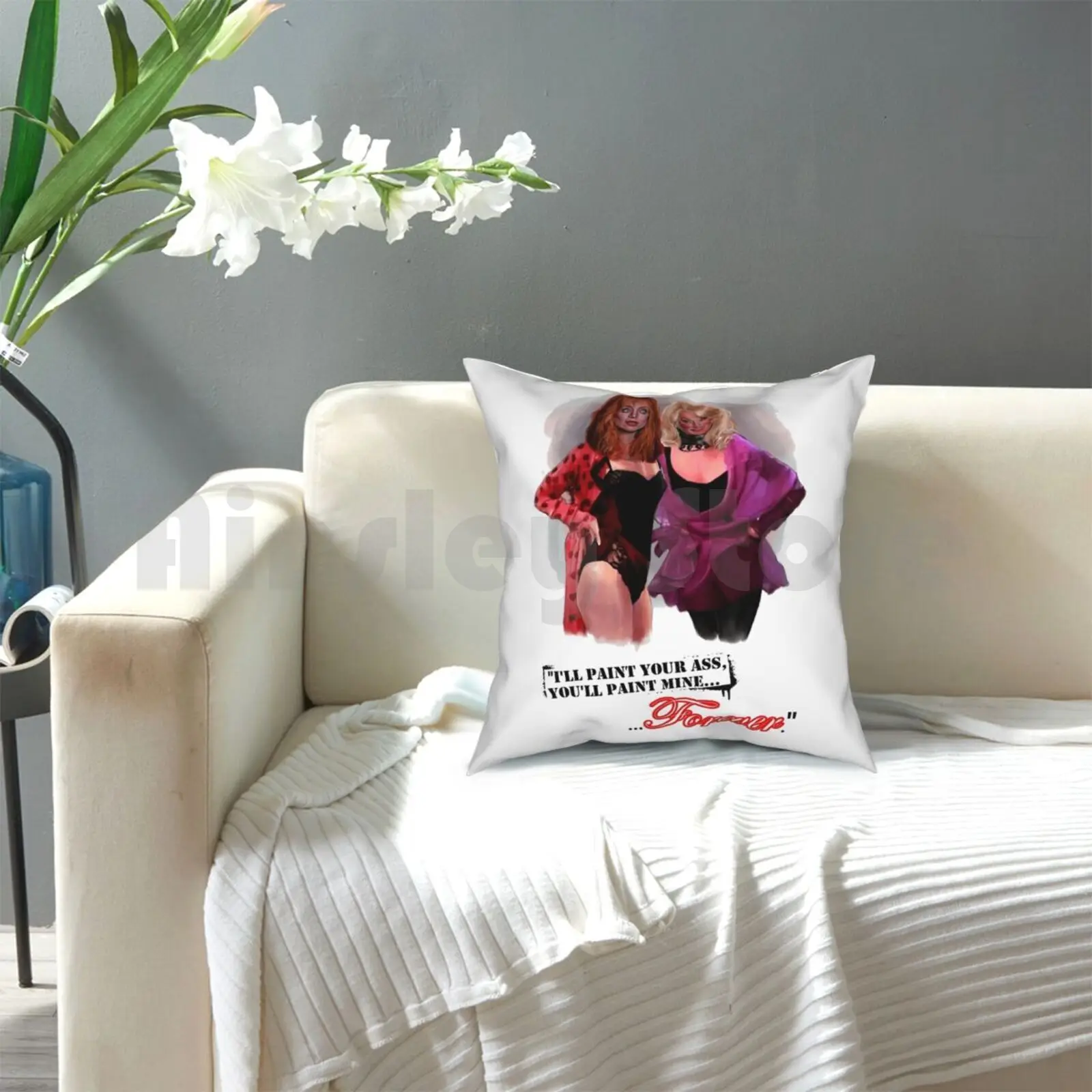 Смерть становится на подушку чехол с принтом домашняя мягкая подушка смерти ее
