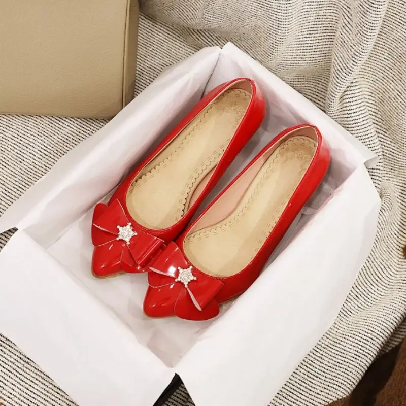 

Tuyoki Sexy Women Pumps Shoes Fashion Thin High Heels Pointed Toe Shoes Women Real Leather Bowknot Crystal Footwear Size 34-45