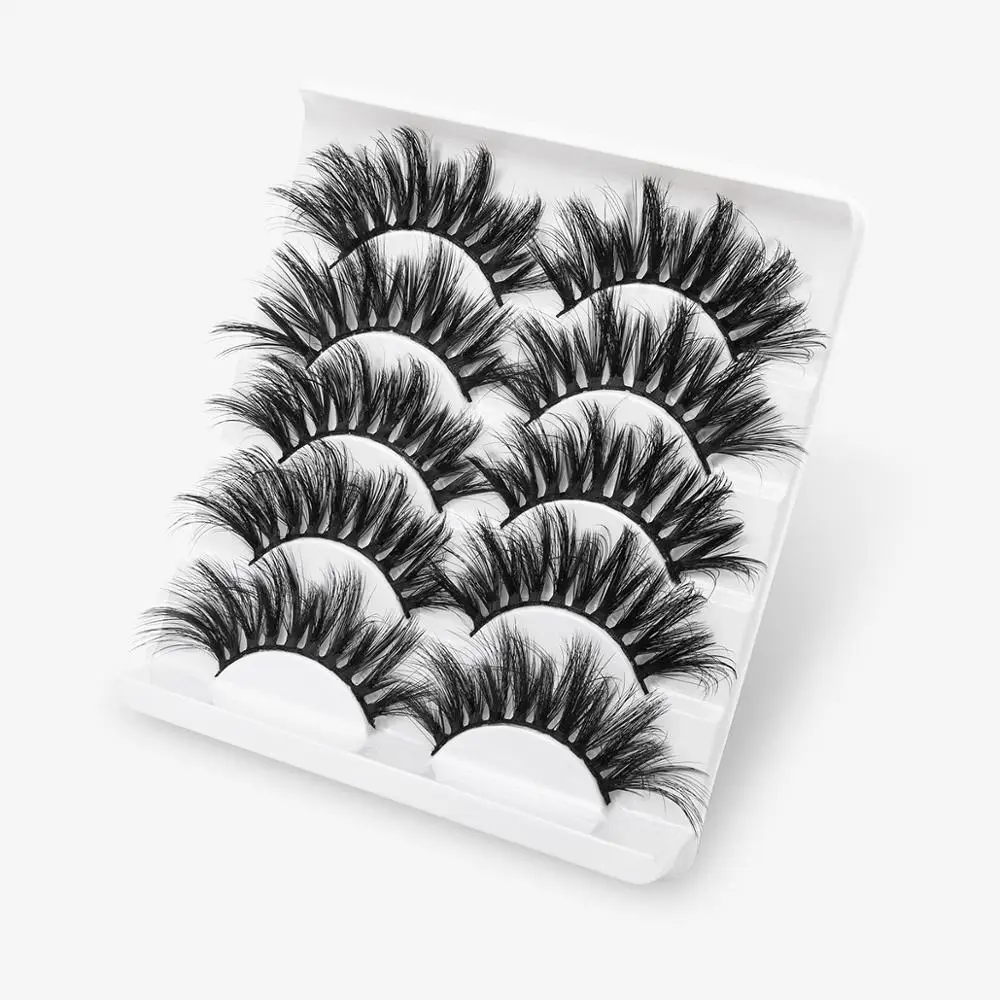 5Pairs Natural/Thick Long Eye Lashes 3D Mink Hair False Eyelashes Wispy Makeup Beauty Extension Tools | Красота и здоровье