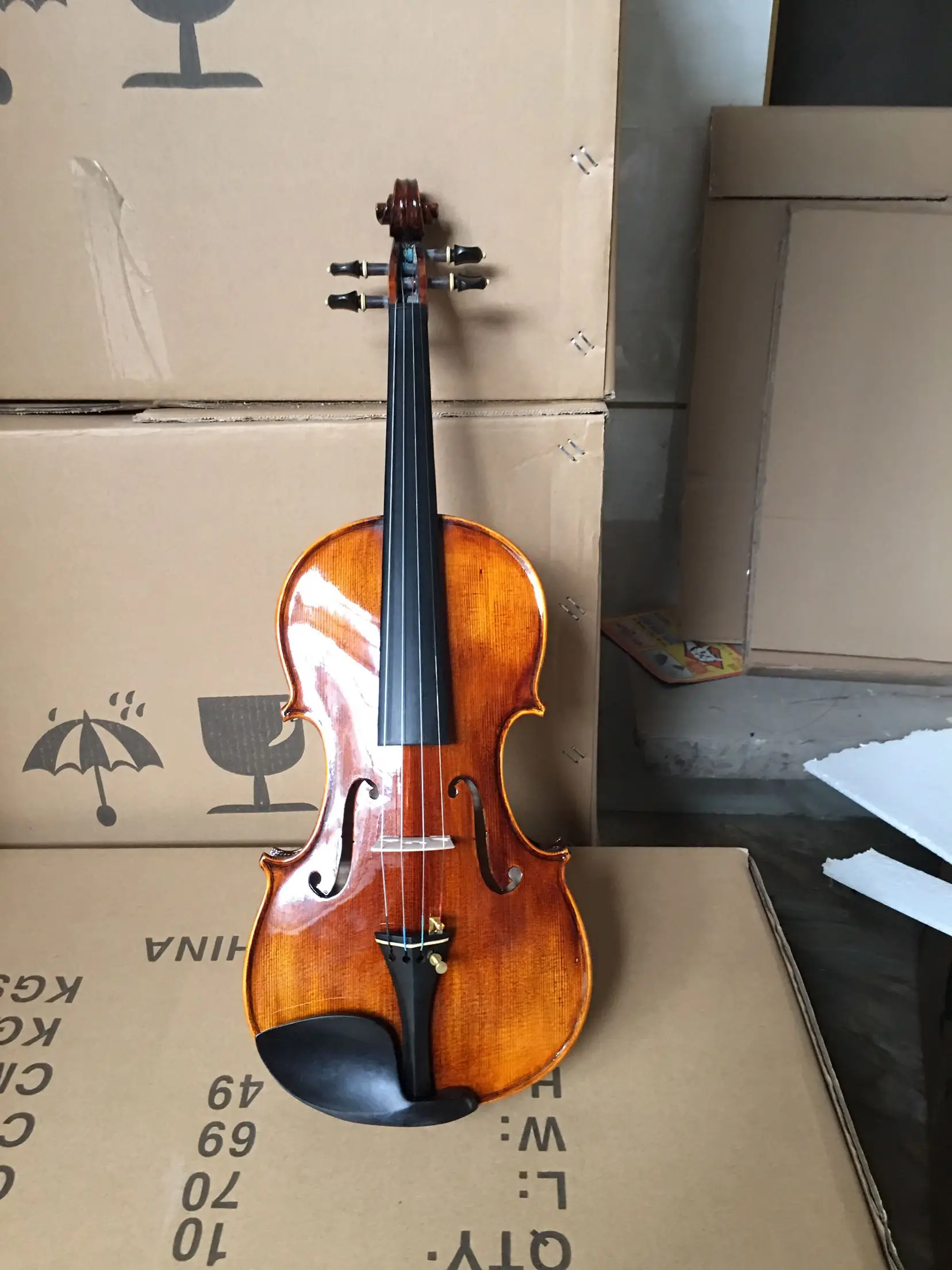 Настоящая скрипка ручной работы, 4/4, твердая древесина, натуральное зерно, ручная краска, Скрипка для детей и взрослых, музыкальные инструменты
