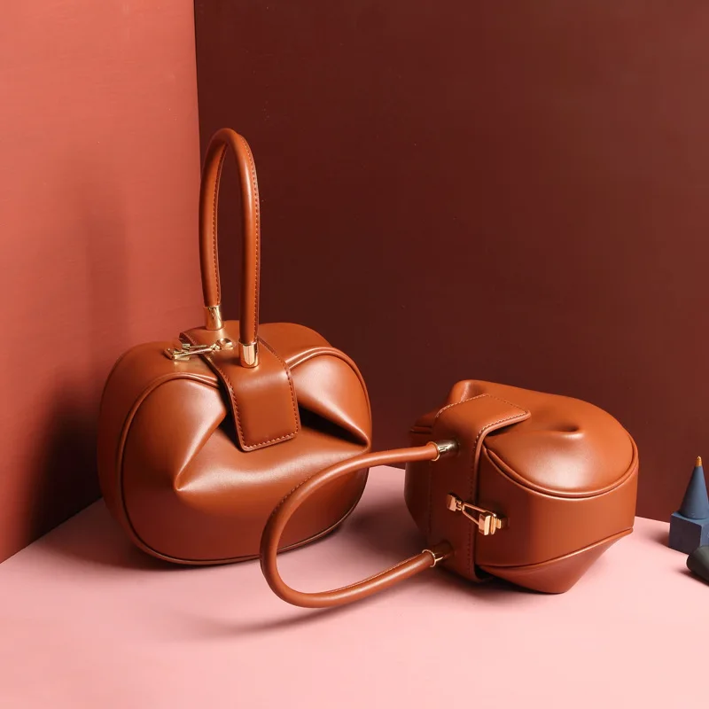 

Luxury Women hand Bags Women Genuine Leather Dumpling Bag Ladies Casual Big Capacity Fashion Tote Handbag
