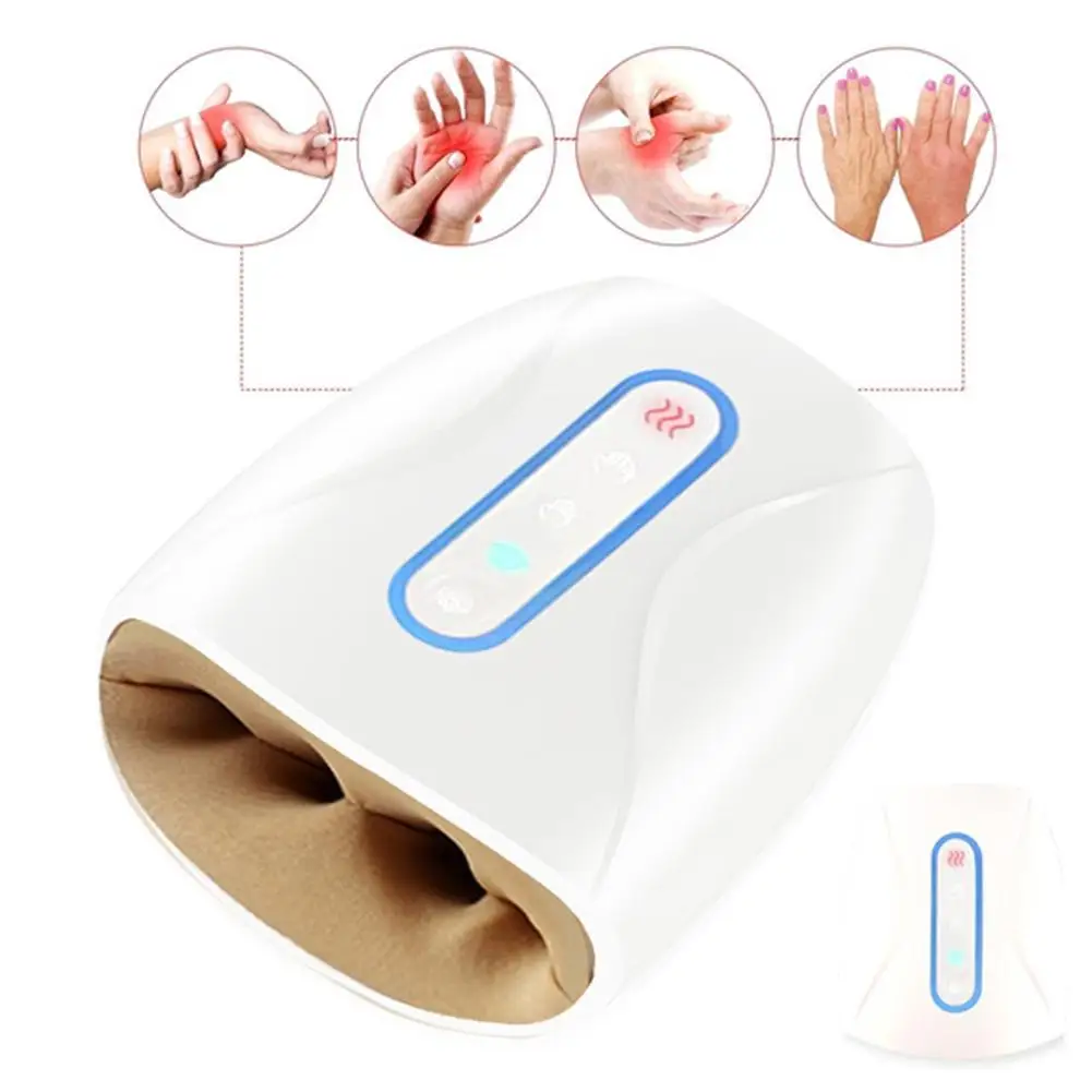 

Smart Electric Hand Massage Device Air Compression Heated Palm Finger Massager Spa Relax Pain Relief Girlfriend Gif Relaxation